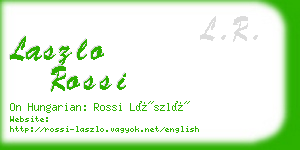 laszlo rossi business card